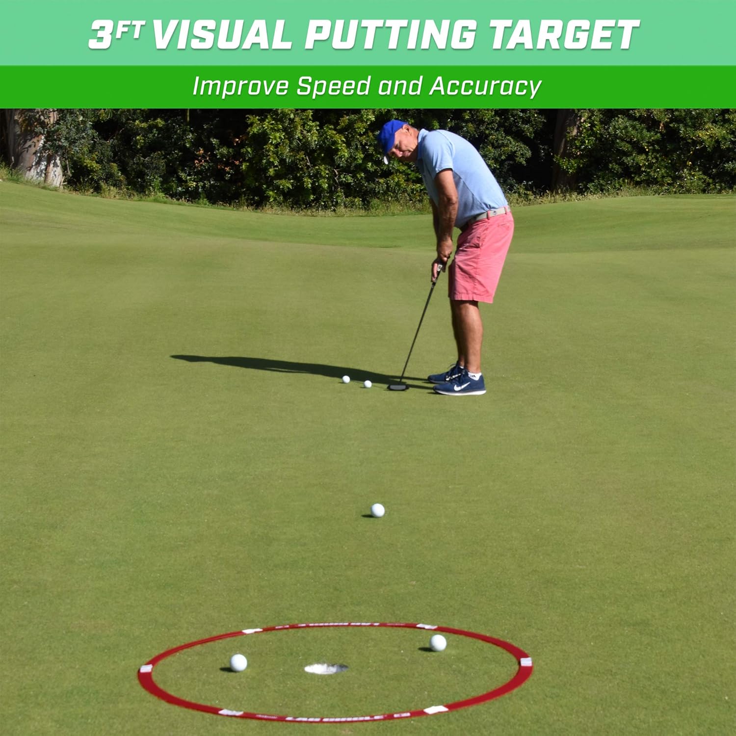 GoSports LAG Circle Putting and Chipping Training Tool - Includes 6' and 3' Circles : Sports & Outdoors