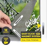 EASYmaxx Fly Screen for Windows Pollen Protection Magnetic 150x130 cm view 2