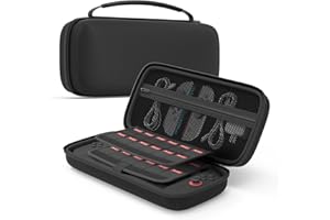 Carrying Case for Nintendo Switch 2 (2025) – Hard Shell Travel Pouch for Console & Accessories, Holds 24 Game Cartridges – Bl