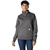 Carhartt Women's Relaxed Fit Midweight Quarter-Zip Mock-Neck Sweatshirt
