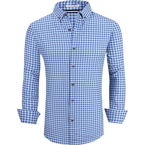 Amazon.com: Alex Vando Mens Dress Shirt Wrinkle Free Regular Fit  Stain-Resistant Button Down Shirts,Navy,XL : Clothing, Shoes & Jewelry