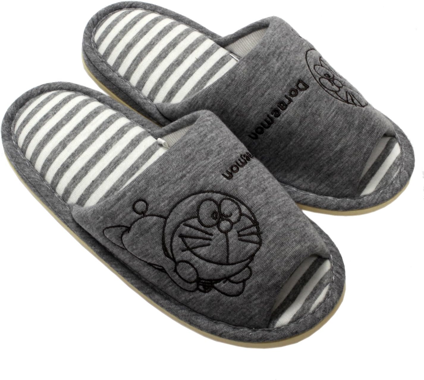 Amazon 女性用 ドラえもん スリッパ ニット グレー 25cm 5010 愛和総業 スリッパ 通販