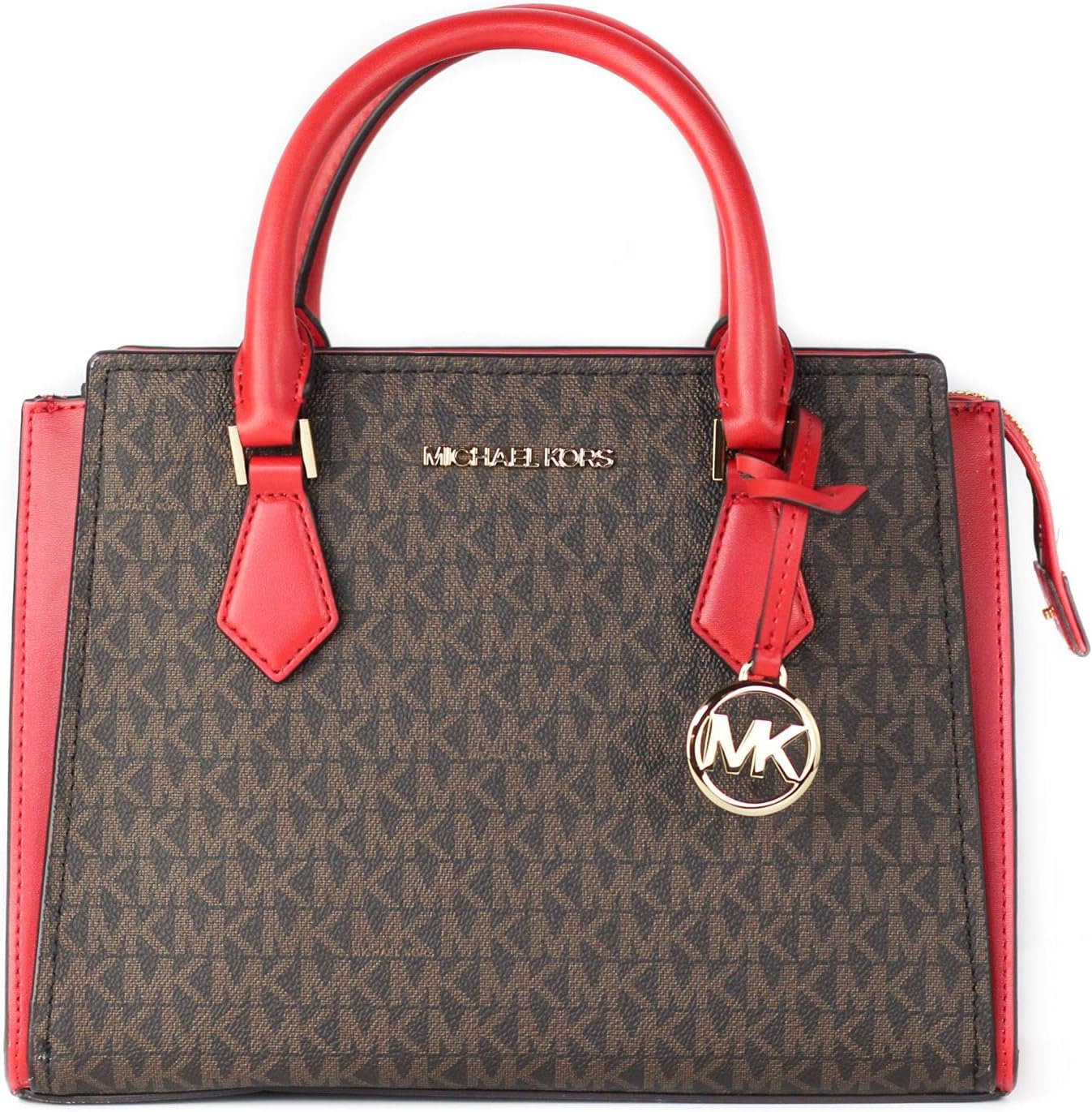 MICHAEL KORS HOPE MEDIUM MESSENGER SATCHEL BAG (Flame)