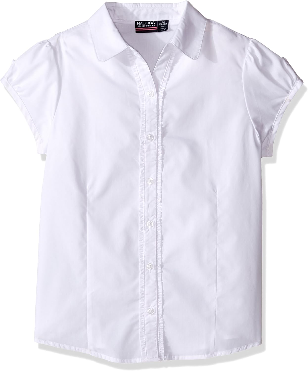 Nautica Girls' Little Short Sleeve Blouse: Clothing
