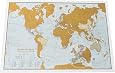Carte du monde Scratch the World® - édition de voyage - cadeau de voyage - format A3 42cm (largeur) x 29,7 cm (hauteur