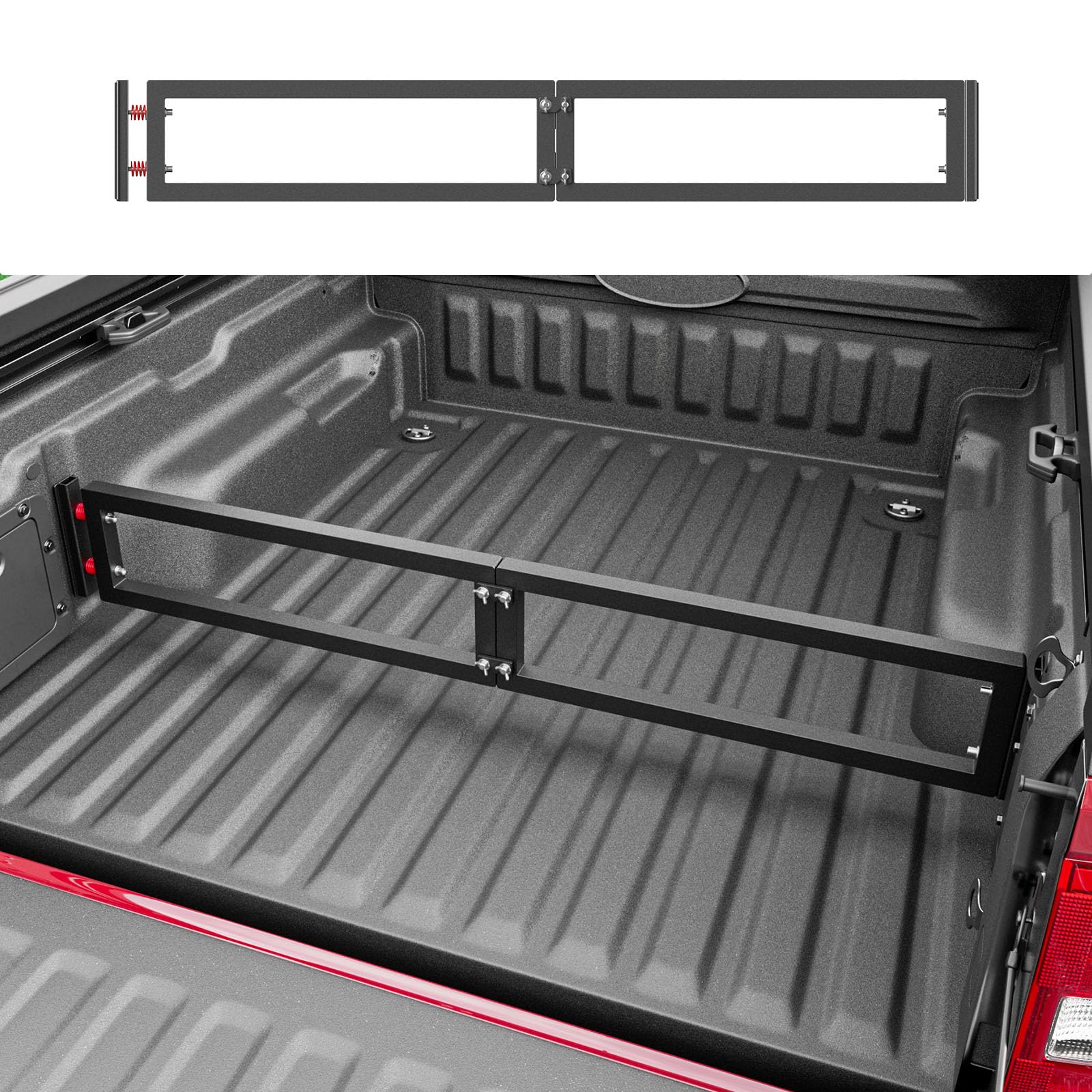 Photo 1 of SZYANG Truck Bed Divider Compatible with 2022-2025 Ford Maverick Truck Bed Organizer Cargo Manager Molle Panel Replacement for 2022-2025 Ford Maverick Accessories