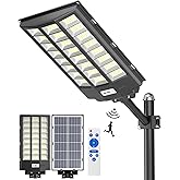 Gefolly SL-7200W Solar Street Light Outdoor, Wide Angle 680000LM Commercial Parking Lot Light Dusk to Dawn 6500K Solar Flood 