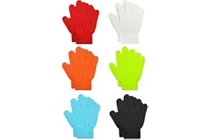 ONESING 6 Pair Baby Gloves Toddler Gloves Toddler Winter Gloves Kids Gloves Winter Stretchy Knit Gloves for Kids Boys Girls