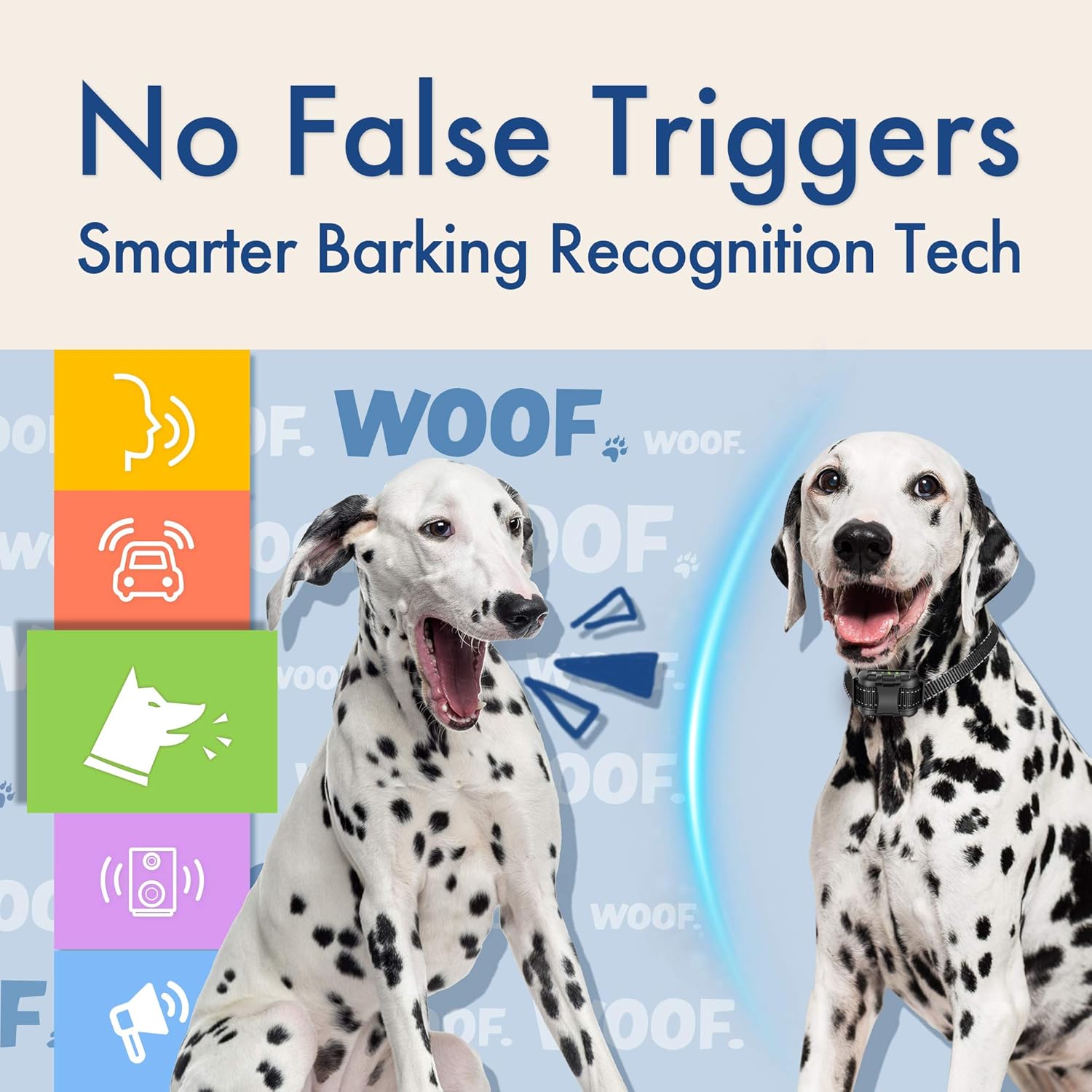 Dog Bark Collar - Rechargeable Shock Collar for Dogs in Small Medium and Large Sizes, No Barking Collar with 5 Adjustable Sensitivity, Beep, Vibration, Shock Modes, Safe Humane Auto Bark Correction : Kitchen & Dining
