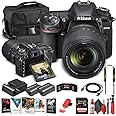 Nikon D7500 DSLR Camera with 18-140mm Lens (1582) + 64GB Memory Card + Case + Corel Photo Software + EN-EL 15 Battery + Card Reader + HDMI Cable + Cleaning Set + Flex Tripod + Memory Wallet (Renewed)