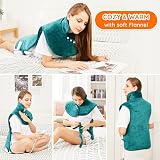 Mia&Coco Comfort Green Electric Heating Pad 60x100cm Back Neck Shoulders 6 Heat view 4