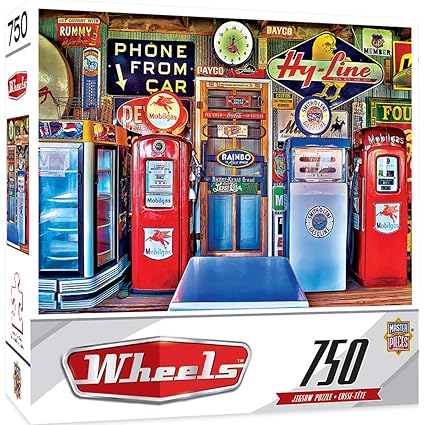 MasterPieces Wheels Collection Classic Gas Jigsaw Puzzle, 750-Piece