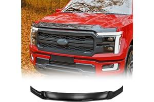 Maxzina Hood Protector Compatible with 2021-2025 Ford F150 XL/STX/XLT/Lariat Hood Shield ABS Plastic Hood Deflector Hood Guard for 2024 F-150 Accessorie (Glossy Black)