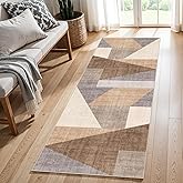 Runner Rug Non Slip Hallway: 3x6 Washable Kitchen Runner Rugs for High Traffic Areas Modern Durable Long Hall Carpet with TPE