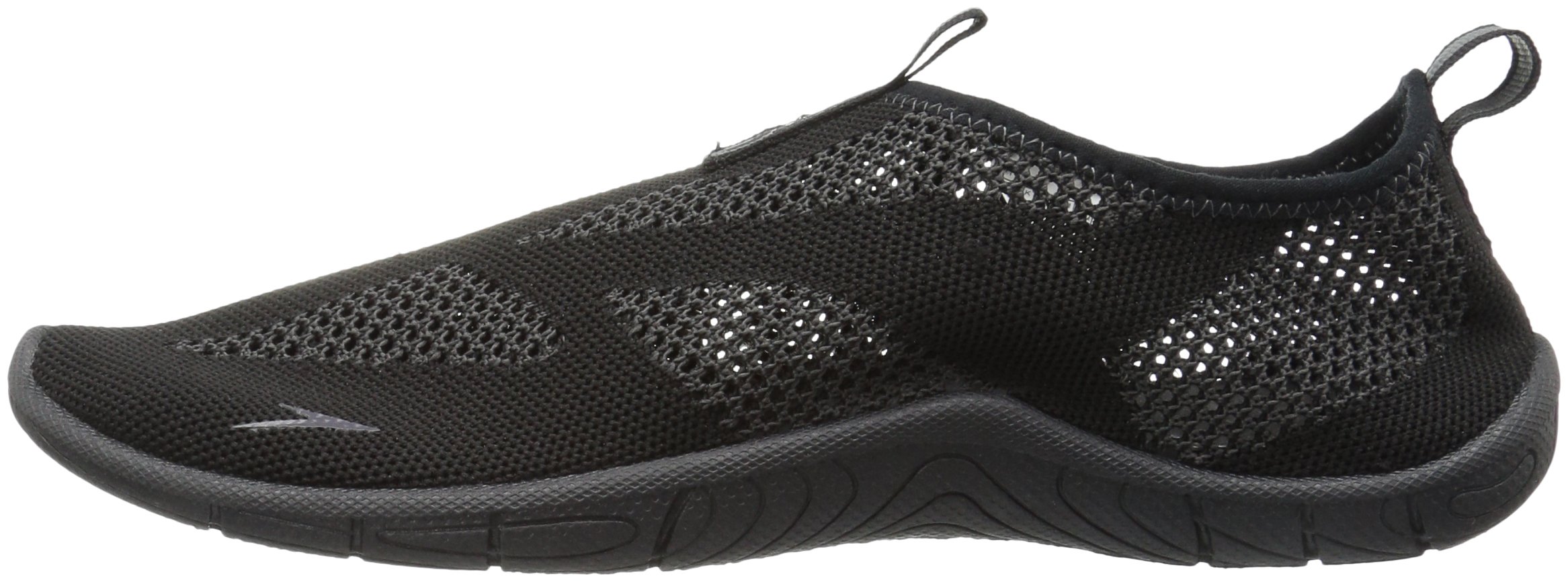 Speedo Men's Surf Knit Athletic Water Shoe, Black/Dark Gull, 8 on