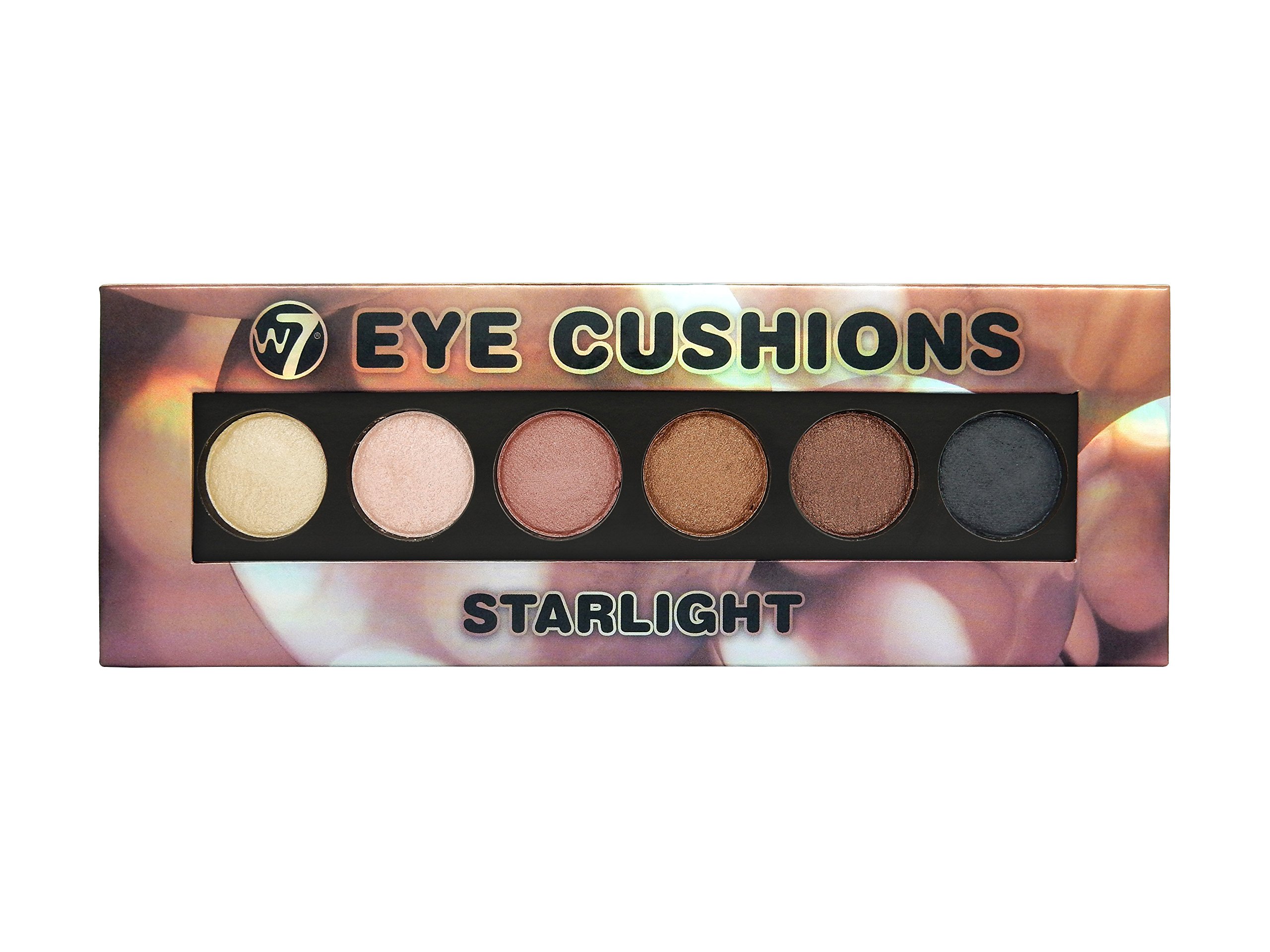 W7Eye Cushions Starlight Bounce Eyeshadow Palette, 15 g, 6-Piece