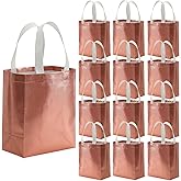 Tosnail 40 Pack 10 x 8 Inch Reusable Present Gift Bag, Medium Grocery Bags, Shopping Tote Bag for Weddings, Birthday, Party