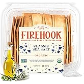 Firehook Sea Salt Crackers &ndash; Artisan Baked, Uniquely Crunchy, Baked with Simple Ingredients &ndash; Organic, Non-GMO, Kosher &ndash; 8 oz Box
