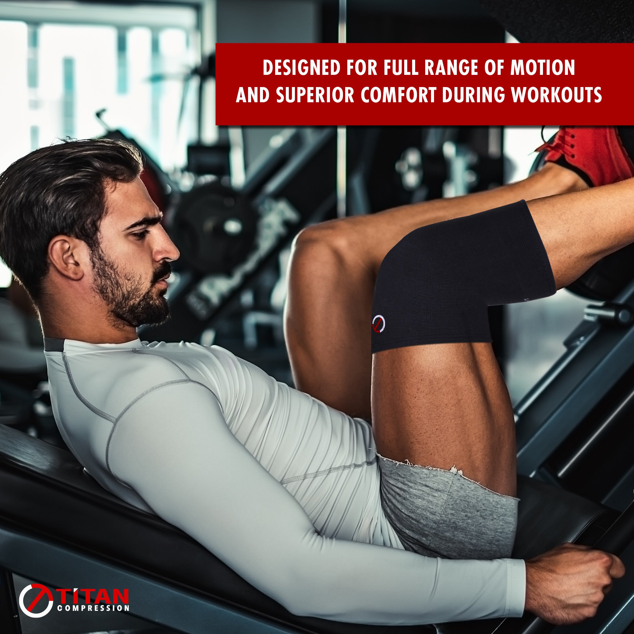 Knee Compression Sleeve: (1 Pair) Knee Brace Knee Sleeve For Running Basketball Crossfit Injury Recovery Pain Relief Meniscus Tear Arthritis ACL Men & Women, 5mm -7mm Sleeve & Bag