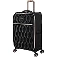 it luggage Enliven 27" Softside Checked 8 Wheel Expander Spinner, Black