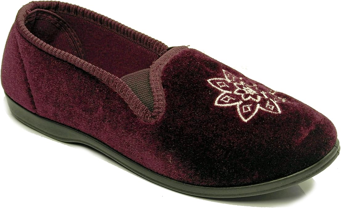 Women's Ladies Luxury Machine Washable Soft Comfort Slippers Shoes (8