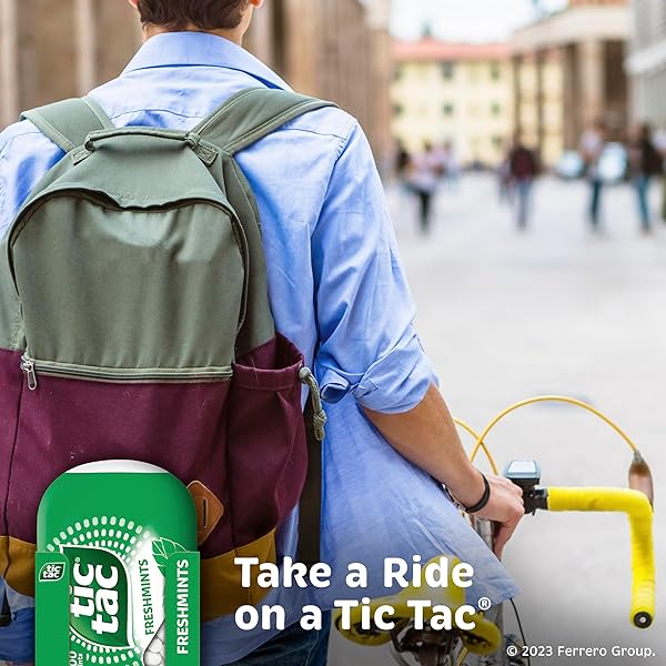 TIC TAC FRESHMINT BREATH MINTS, 4 BOTTLE PACKS, ON-THE-GO REFRESHMENT, STOCKING STUFFERS, 3.4 OZ EACH
