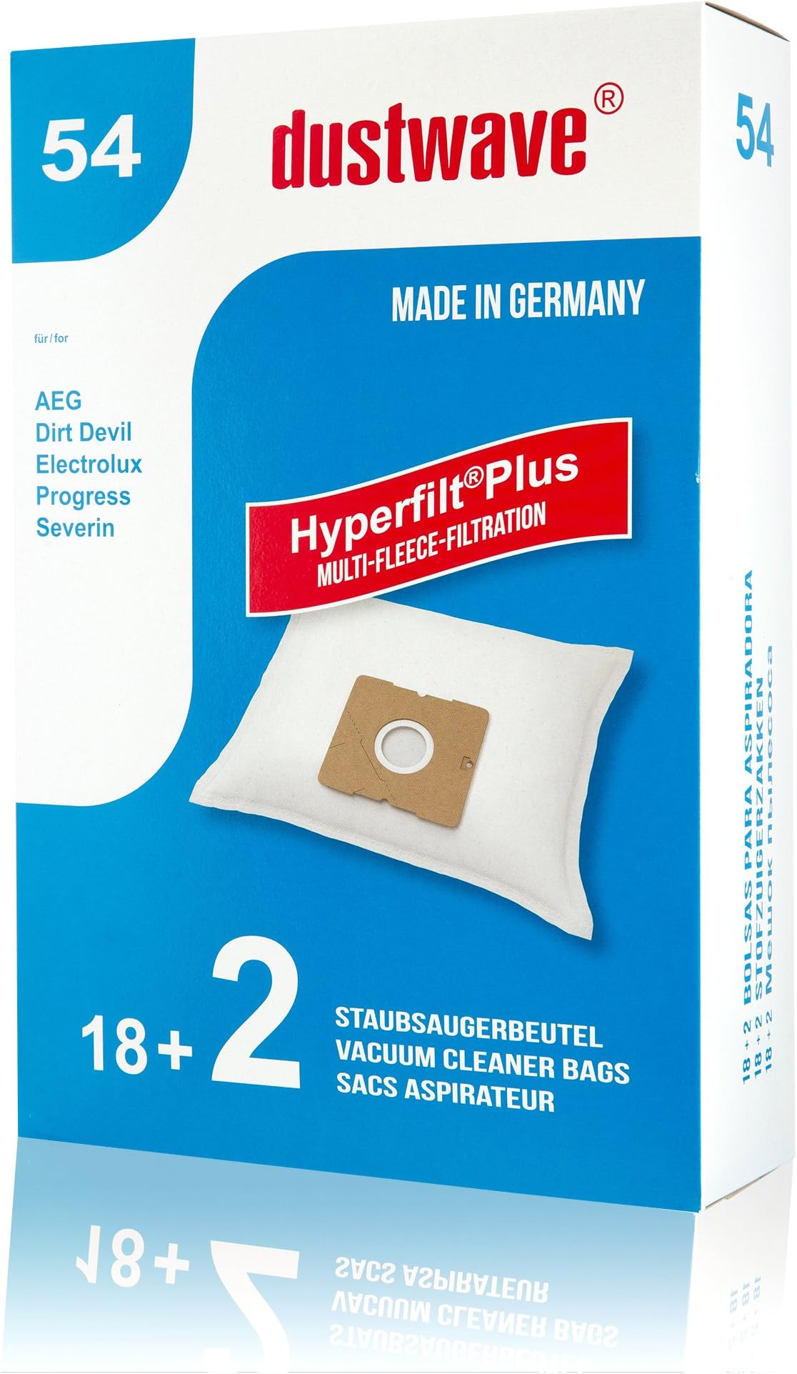Mega Pack – 20 x Vacuum Cleaner Bags Suitable for Samsung Veloce Eco VC 6013 Vacuum Cleaner – dustwave® Brand Dust Bags / Made in Germany + Includes Micro-filter