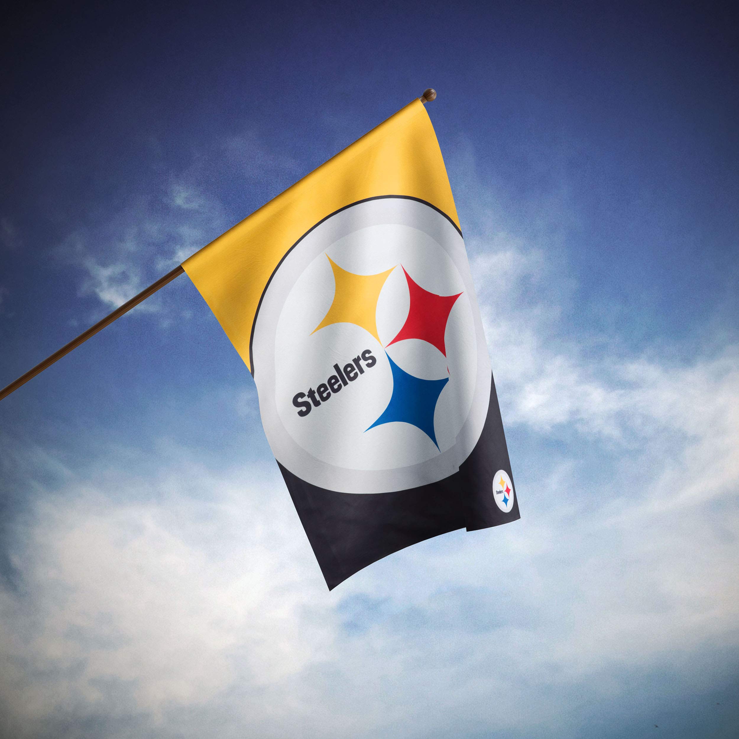 FOCO Pittsburgh Steelers NFL Vertical Flag 3 \' x 2 \'