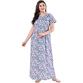 Soulemo Women's Pure Cotton Floor Length Nighty 1661