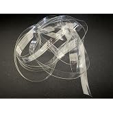 Allmytrim CH06 1/4 Inch Lightweight Clear Elastic for Sewing 10 YDs Invisible Transparent Elastic Band Clear Elastic Strap for Bra Lingerie Swimwear Garments