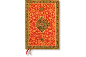 Paperblanks | 2026 Layla | Persian Poetry | 12-Month Planner | Midi | Day-at-a-Time | Elastic Band | 416 Pg | 80 GSM