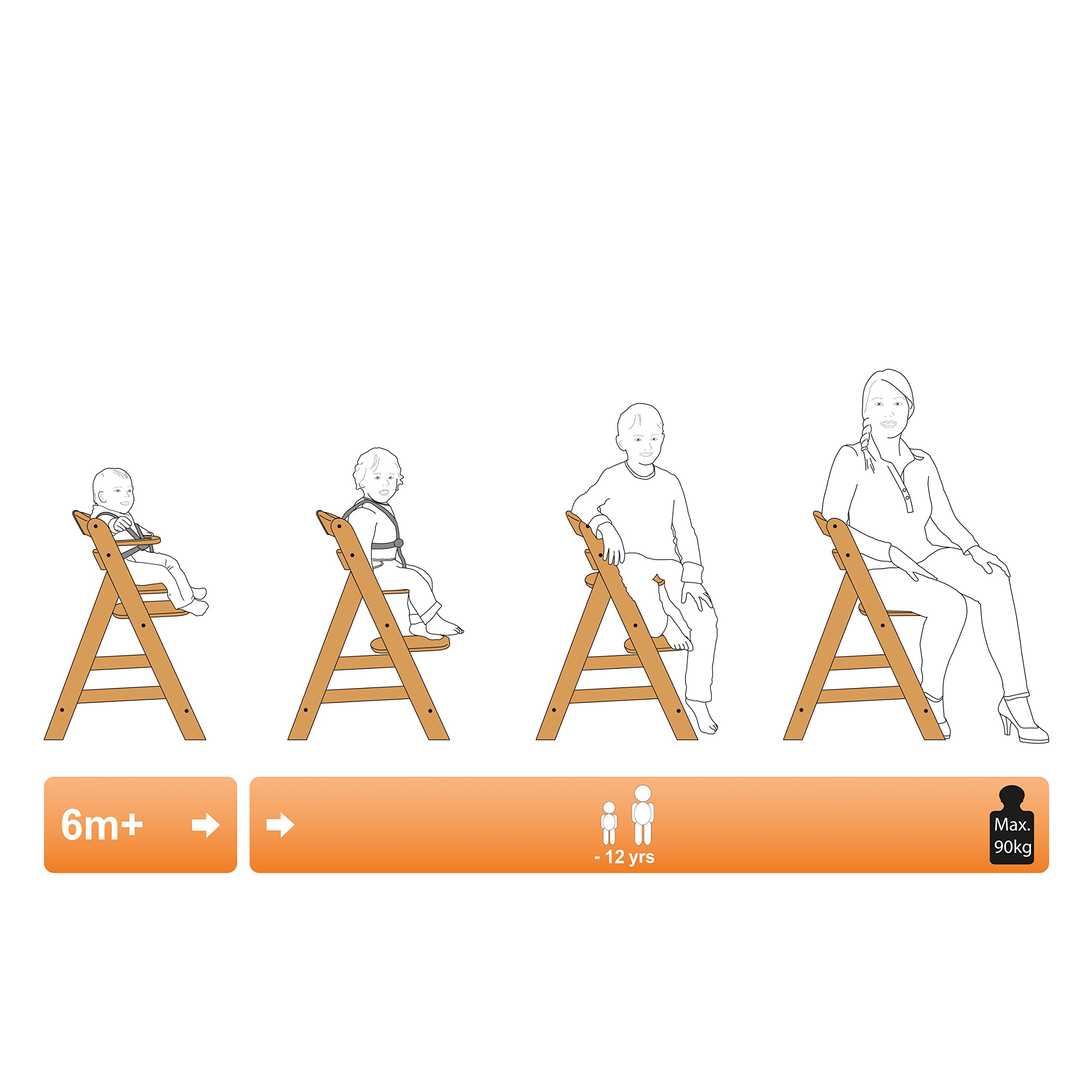 hauck beta plus wooden highchair