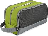 Gonex Men Toiletry Bag with Strap Sport Style Repellent Showerproof Nylon Green view 2