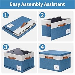 GhvyenntteS Fabric Storage Bins with Lids