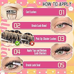 calphdiar Fluffy Lash Clusters with Bottom Lashes
