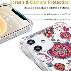 LuGeKe Mandala Pattern Case for iPhone 11,Flower