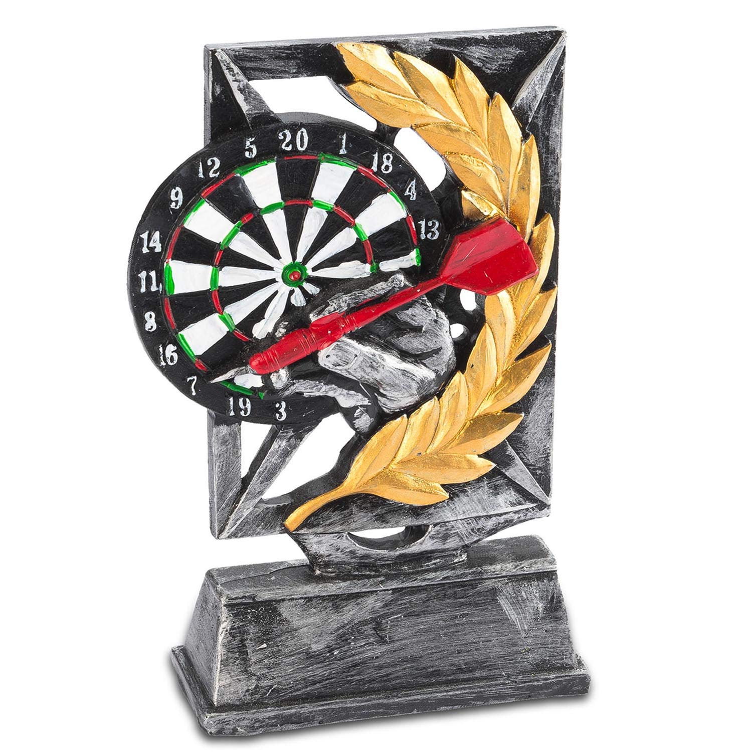 GOODS+GADGETS Dart Trophy - Dart Winner's Cup Victory Statue 18cm elaborately modeled & hand-painted