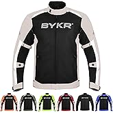 BYKR Mesh Motorcycle Jacket For Men Dual Sports Adventure Breathable Riding Protective Motorbike Jackets Enduro CE Armored
