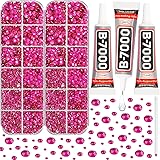 b7000 Glue on 11000Pcs Hot Pink Rhinestones