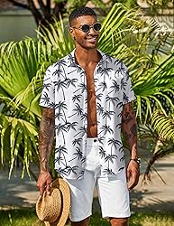 COOFANDY Mens Resort Shirts for Men Short Sleeve