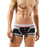 SEOBEAN Mens Low Rise Sexy Trunk Boxer Brief Underwear