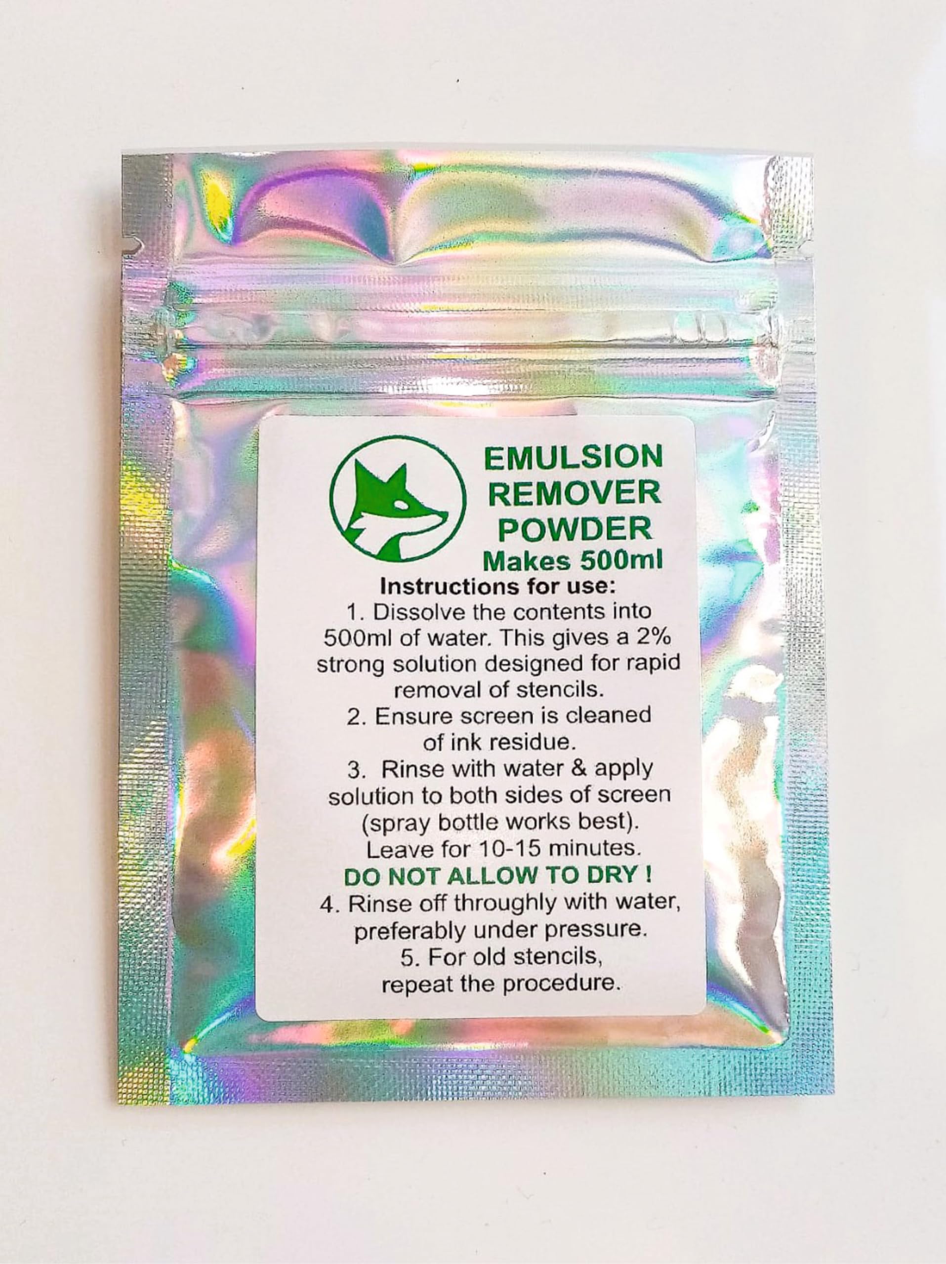 Screen Printing Emulsion Remover, Stencil Strip Powder (500ml)