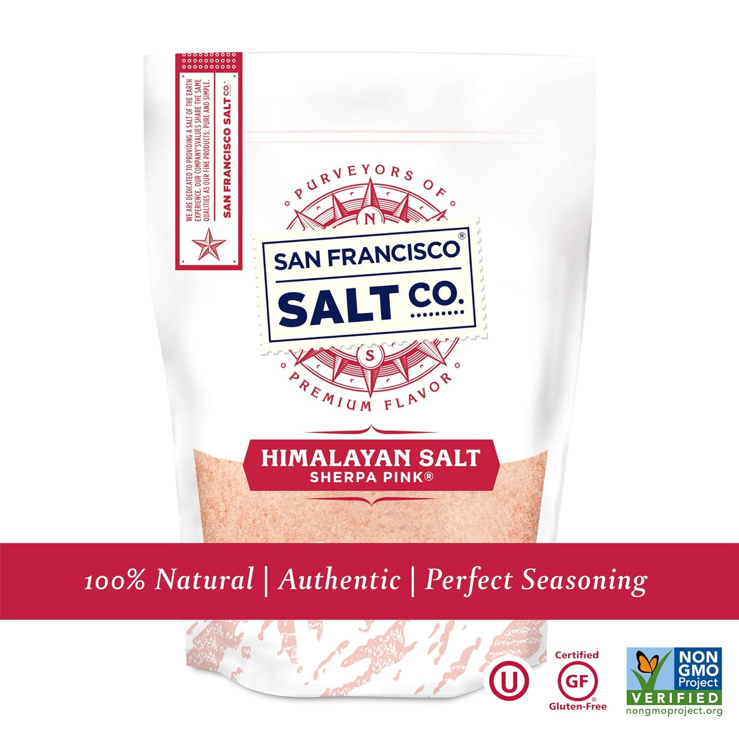Sherpa Pink Gourmet Himalayan Salt - 5 lb. Bag Coarse Grain - For Grinders and Salt Mills : Grocery & Gourmet Food