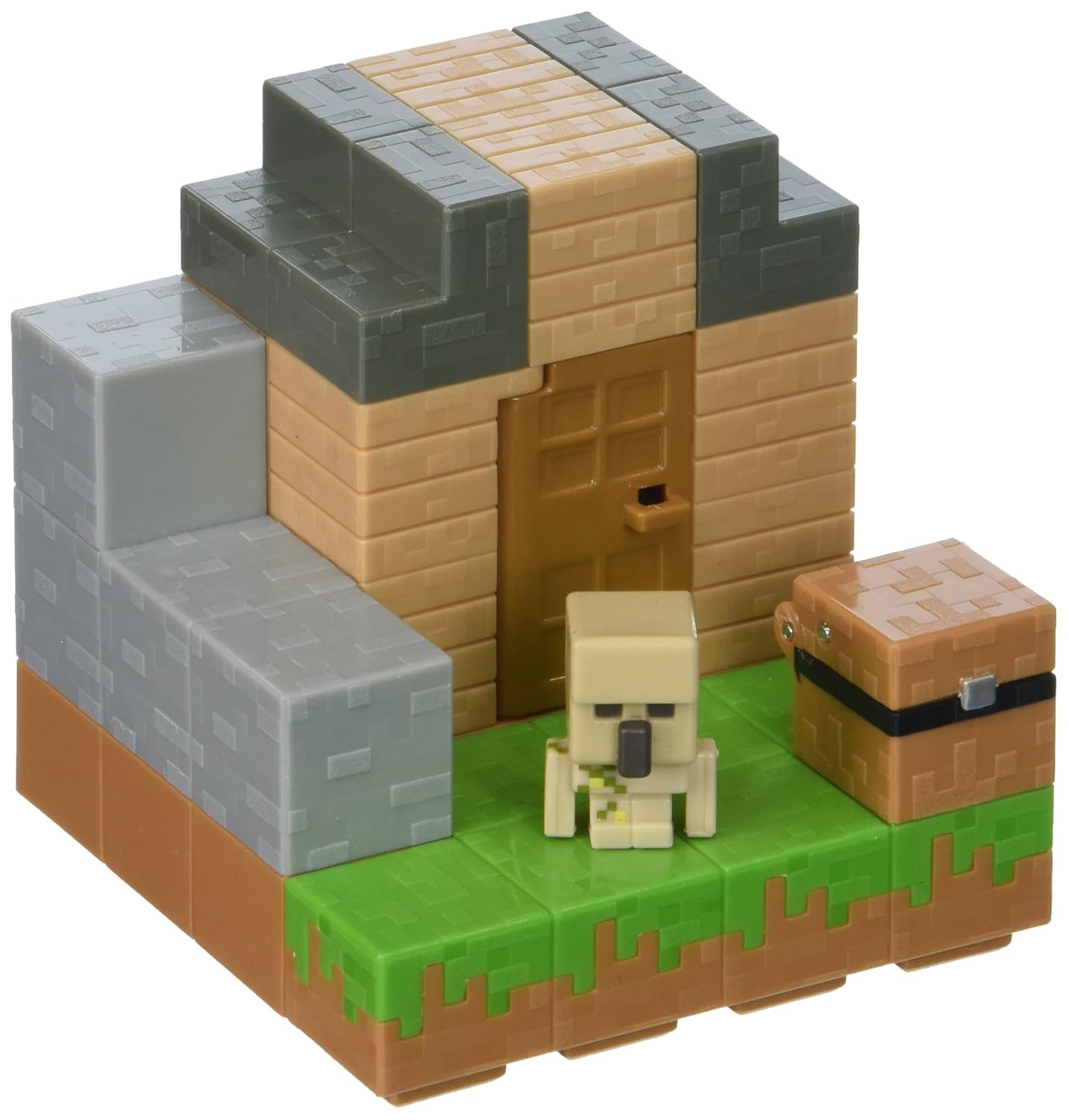 Mattel Minecraft Loot Lair Golem Mini Figure Environment Set Plains