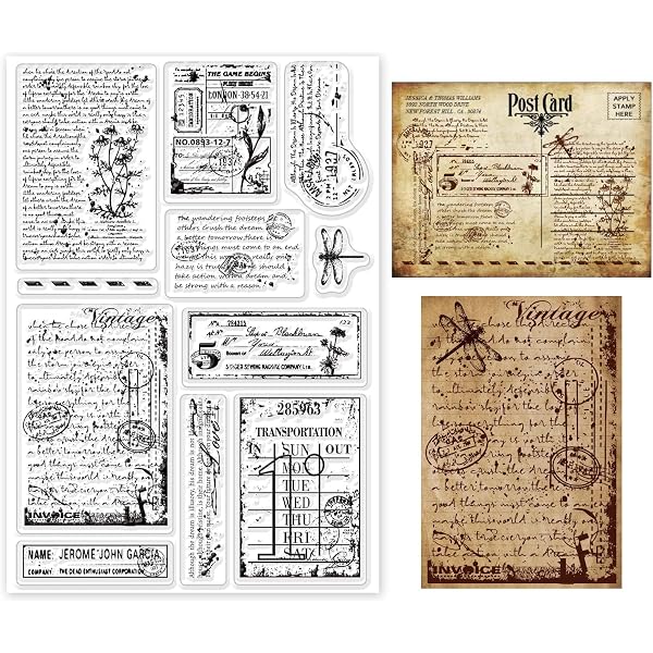 Joyful Home - Set di 4 timbri trasparenti in gomma per creare biglietti, decorazioni e album dei ricordi, motivo: mare, cocco, relax