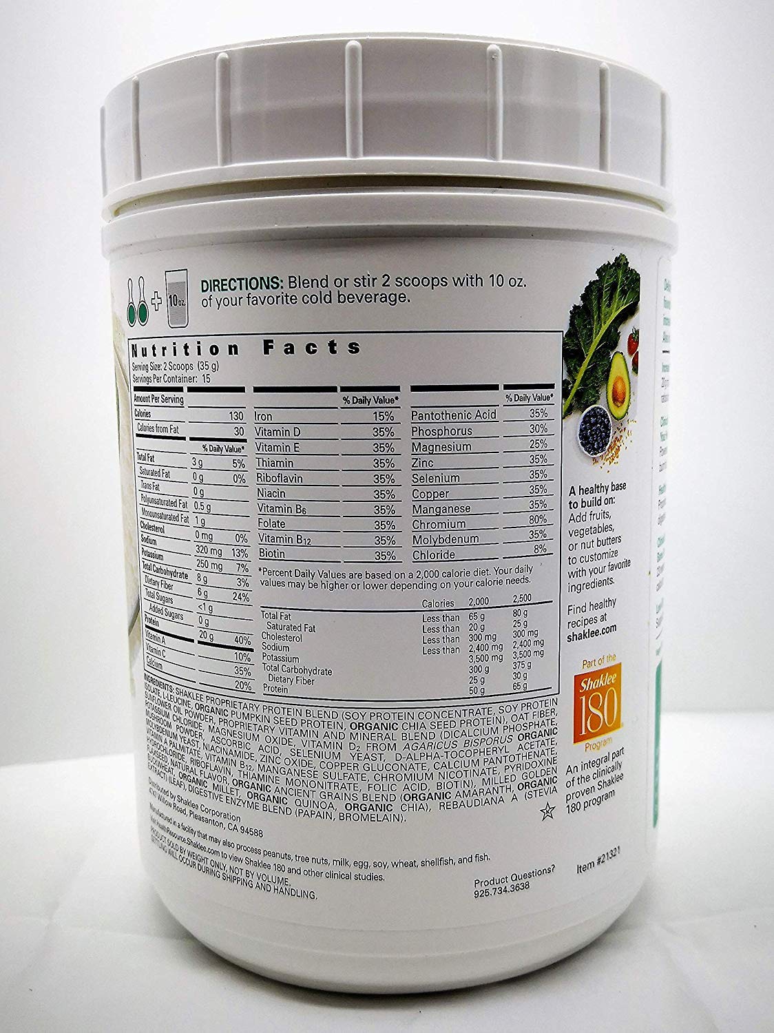 Shaklee Life Energizing Shake delicious nonGMO protein shake with pre