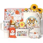 Best Aunt Gifts, Christmas Gifts for Auntie from Niece Nephew, Unique Birthday Gift Basket for Aunt, Aunties, Aunts to Be, Care Package for Women Best Auntie Gift with Makeup Bag 40 OZ Tumbler