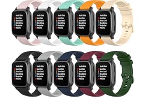 QGHXO Band for Garmin Venu Sq 2/Music, Soft Silicone Replacement Watch Band for Garmin Venu 2 Plus (No Tracker)