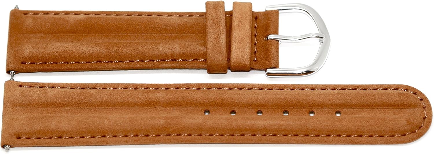 20mm Brown Distressed Leather Band Fits Timex Expedition