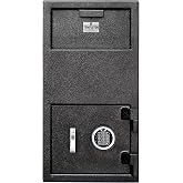 Templeton Safes T863 Large Depository Safe, Multi-User Keypad, 1.4 CBF | Large 1.4 CF depository safe, 6-user keypad, anti-fishing drop drawer, triple bolt, backup keys